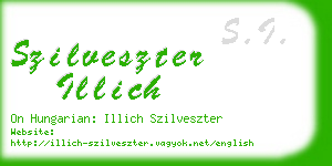 szilveszter illich business card